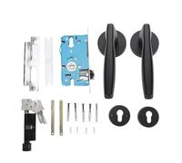 Segrehy Serratura con maniglia a leva per porta, muto professionale, nucleo in rame puro, elegante ed elegante, design con serratura divisa per camera da letto, ufficio, lega di