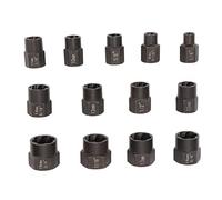 Segrehy Set di rimozione dei perdite professionale 13 pcs molibdenum acciaio kit di estrattore a vite nneggiate con scatola di stoccaggio per chiavi di impatto a cricchetti manuali