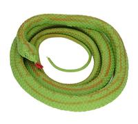 Segrehy Simulazione Modello Python 130 cm Realistico Vivid Soft Touch Giocattolo serpente ecologico per decorazioni di Halloween Protezione del giardino (Pitone in scatola - Verde)