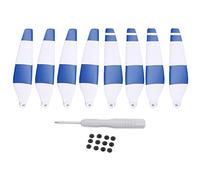 Segrehy Sostituzione delle eliche per droni per mini 3 Pro 6030F a doppia faccia di volo silenzioso pale drone leggero in plastica durevole 8 con viti e cacciavite (Blu)