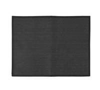 Segrehy Tasco di Grill a Prova di Fuoco Resistente al Calore Resistente al Silicone in Fibra di Vetro in Fibra di Vetro tappetini da Fuoco Quadra (Nero)