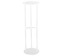 Segrehy Tavolo da bevanda acrilico chiaro tavolino rotondo moderno minimalista per balcone da letto per soggiorno. Materiale acrilico 7.9x7.9x23.6in