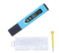 Segrehy Tipo di Penna Tester di qualità 'Acqua Portatile EC con Funzione di Blocco LCD per misurare la purezza 'Acqua Potabile nelle Piscine Acquari Materiale ABS 105G 2X CR1632 Batteria