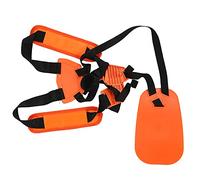 Segrehy Trimmer a Doppia Spalla con Spalla Imbracatura in Nylon Regolabile per Moto elettrica per elettrica per Cuoio da Tosaerba e Altri Utensili da Giardino Arancione 312g