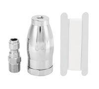 Segrehy Ugello della rondella ad alta pressione 360 ° ugello spruzzatore in ottone rotante con connessione rapida per la corteccia peeling rimozione di ruggine e pubblicità argento 27 x
