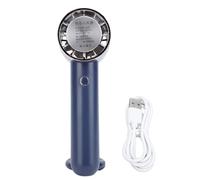 Segrehy Ventola di raffreddamento portatile Ricarica USB Semiconduttore portatile Compressa a freddo Mini ventola da scrivania per escursioni all'aperto Materiale ABS 16 x 5 cm 6,3 x 2 (Blu navy)