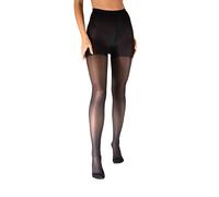 SEGRETA 00021 (Nero, XS) Collant Donna, Calze Compressione Graduata a Rete e Velate, 18-22 mmHg