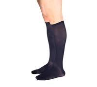 SEGRETA 00159 (Blu, M) Calza Compressione Graduata Uomo Donna, Calzino Riposante Unisex, Gambaletto in Cotone con Effetto Batteriostatico, Morbido e Confortevole, 16-20 mmHg