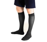 SEGRETA 00272 (Antracite, M) Calza Compressione Graduata Uomo Donna, Calzino Riposante Unisex, Gambaletto in Cotone con Effetto Antifatica, Morbido e Confortevole, 14-18 mmHg