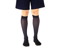 SEGRETA 00272 (Blu, XL) Calza Compressione Graduata Uomo Donna, Calzino Riposante Unisex, Gambaletto in Cotone con Effetto Antifatica, Morbido e Confortevole, 14-18 mmHg