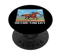 Segretariat Horse, Maglia da corsa di cavalli, Del Mar, Santa Anita PopSockets PopGrip Adesivo