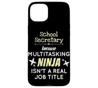 Segretario scolastico perché multitasking Ninja Education Custodia per iPhone 15 Plus