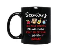 Segretario, Un Duro Taumaturgo Tazze Di Caffè Ceramica Tazze Da Tè Novità Tazza Colazione Regali Divertenti Per Anniversario Festa Della Mamma Ragazze 330ml