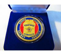 Segreto Servizio Moneta di Sfida W/Presentazione Scatola