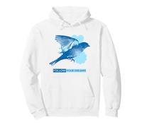 Segui i Tuoi Sogni (Bird Graphic) Felpa con Cappuccio