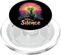 Segui Il Silenzio Pregando Mantide Tramonto Arte PopSockets PopGrip per MagSafe