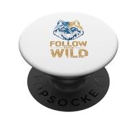 Segui il tuo lupo natura natura natura PopSockets PopGrip Adesivo