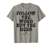 Segui La Parola Non Il Gregge Cristiano Minimalista Maglietta