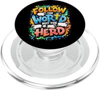 "Segui la parola, non la mandria" Christian Faith Graffiti PopSockets PopGrip per MagSafe