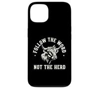 Segui la parola non mandria Highland Cow Spirit Custodia per iPhone 13