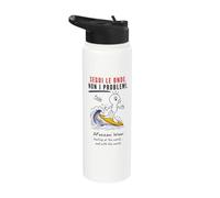Segui le Onde Non i Problemi Poldo Surf Mare Estate Stainless Steel Insulated Water Bottle