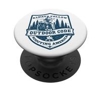Segui sempre il codice outdoor Retro Scouting Sostenibilità PopSockets PopGrip Adesivo