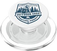 Segui sempre il codice outdoor Retro Scouting Sostenibilità PopSockets PopGrip per MagSafe