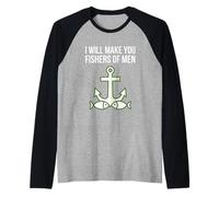 Seguimi e Ti farò Pescatori di Uomini Maglia con Maniche Raglan