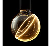 Segula Illusion lampada LED con cima fumé, obliqua G125 E27, 2200 K, 5 W, 55113, G125 Illusion [Lampadine > Lampade a LED]