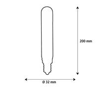 SEGULA LED Elegant Line E27 3W Tubo 2.700 K Filamento dimmerabile Segula