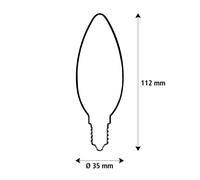 SEGULA LED Fire Flame Line E14 0,2W Candela Windstoß 1800K Segula