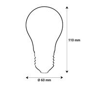 Segula LED Fire Flame Line E27 0,8W lampadina a incandescenza opaca 1800K Segula