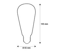 Segula LED Fire Flame Line E27 1W Rustika trasparente 1800K sospesa 55793