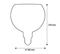 SEGULA LED Floating Filo sabbia G180 E27 5W 2.200 K dimmerabile Segula