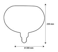 SEGULA LED Floating Filo sabbia Oval300 E27 6W 2.200 K dimmerabile Segula