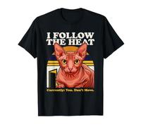 Seguo Il Gatto Heat Sphynx Attualmente Non Ti muovi Maglietta