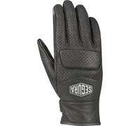 Segura Bogart perforato Guanti Moto Donna, nero, taglia 2XL per donne