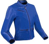 Segura Curve Giacca di pelle da moto, blu, taglia 42 per donne