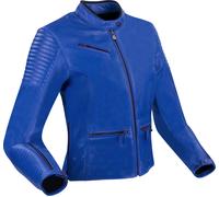 Segura Curve Giacca di pelle da moto, blu, taglia 36 per donne