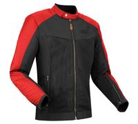 Segura Dikinson Giacca tessile da moto, nero-rosso, taglia 2XL per maschi