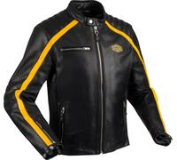 Segura Formula Giacca di pelle da moto, nero-giallo, taglia 3XL