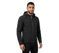 Segura Natcho Vented Softshell Mesh Giacca tessile da moto, nero/grigio, Taglia L