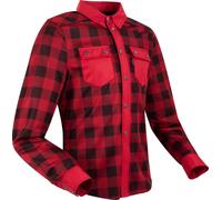 Segura Jovan Camicia da moto, nero-rosso, taglia 2XL