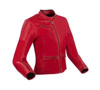 Segura Curve Giacca di pelle da moto, rosso, taglia 36 per donne