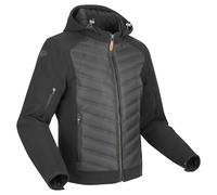 Segura Natcho 2 Giacca tessile da moto, nero-grigio, taglia 2XL per maschi