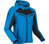 Segura Natcho Vented Softshell Mesh Giacca tessile da moto, blu/arancione, Taglia XL