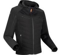 Segura Natcho Vented Softshell Mesh Giacca tessile da moto, nero-grigio, taglia 4XL per maschi