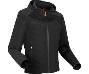 Segura Natcho Vented Softshell Mesh Giacca tessile da moto, nero/grigio, Taglia L