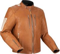Segura Orion giacca di pelle da moto impermeabile, beige, taglia L per maschi