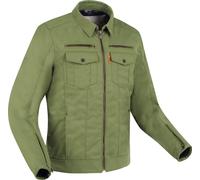 Segura Patrol Giacca tessile da moto impermeabile, Kaki, Taglia S